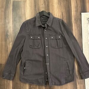 Banana Republic Zip Up Denim Shirt Jacket
Size XL